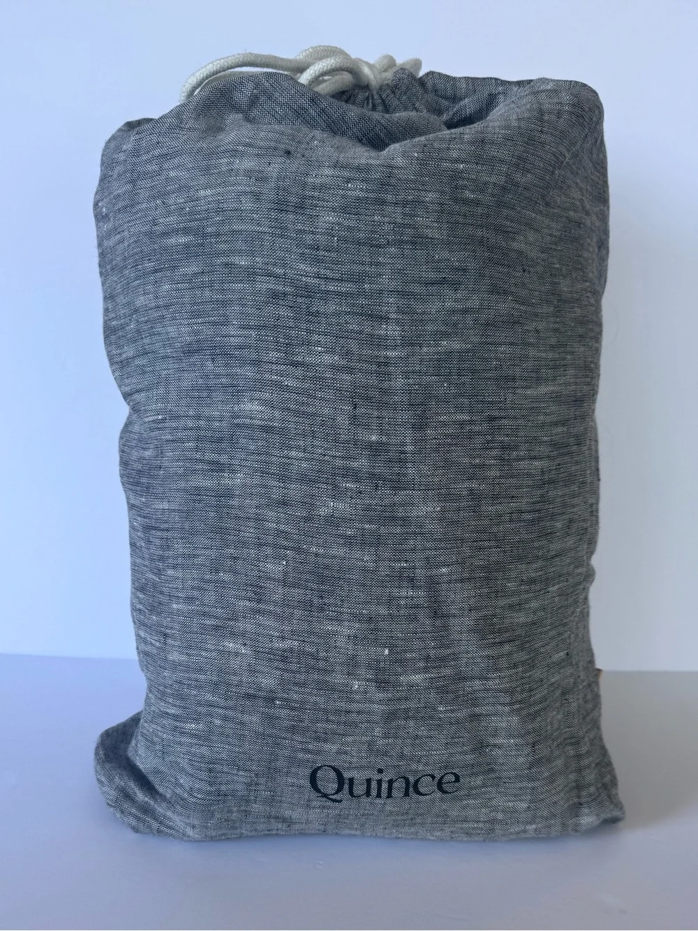 European Linen Full/Queen Size Duvet Cover Set | Charcoal Chambray